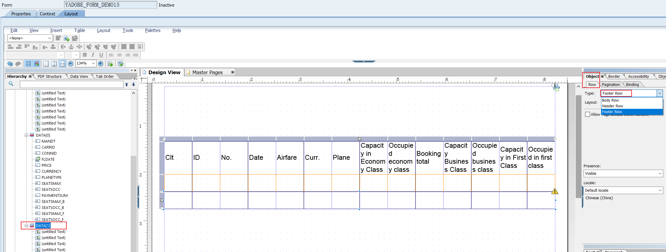 10.Adobe Form_创建表格页脚